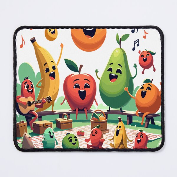 Item preview, Family picnic with animated fruit characters designed and sold by LongIslandDesgn.