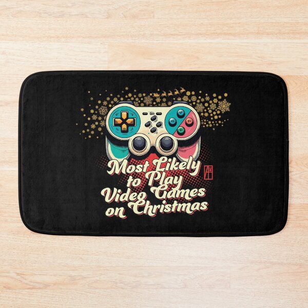 Item preview, Most Likely to Play Video Games on Christmas - Gaming Christmas - Happy Holidays designed and sold by ArtProjectShop.
