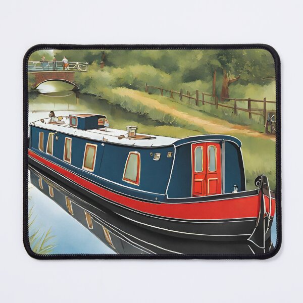 Item preview, Blue Narrow boat cruising designed and sold by canal-arts.