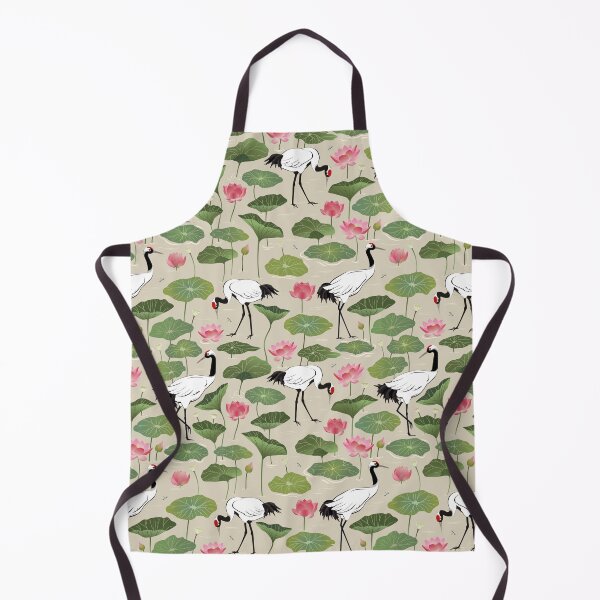 Item preview, Japanese cranes and lotus flowers designed and sold by Avisnanna.