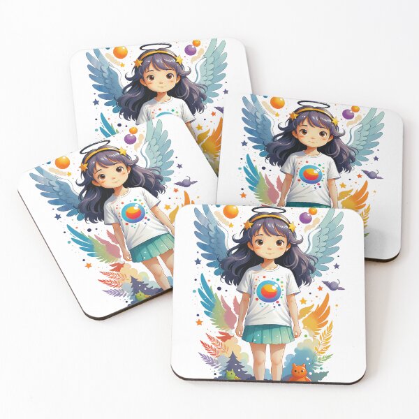 Item preview, Celestial Charm: Adorable Christmas Angel Delight designed and sold by Art3dLabs.