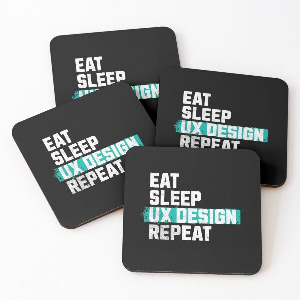 Item preview, Eat Sleep UX Design Process Repeat - UX/UI Designer designed and sold by knapst.