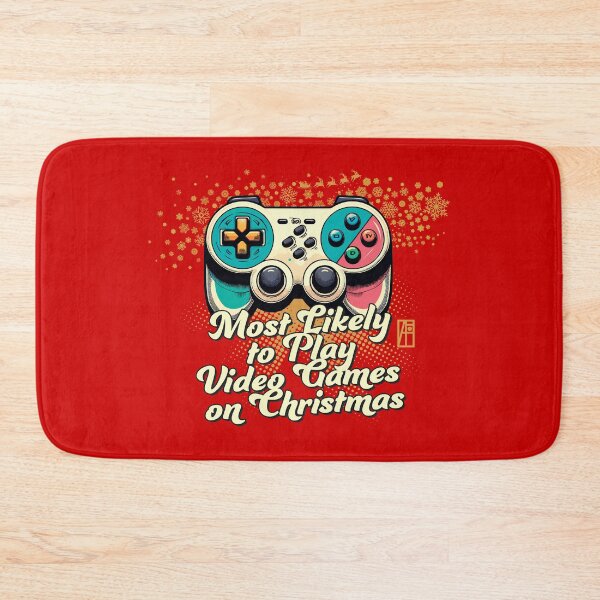 Item preview, Most Likely to Play Video Games on Christmas - Xmas Gaming - Funny Christmas designed and sold by ArtProjectShop.