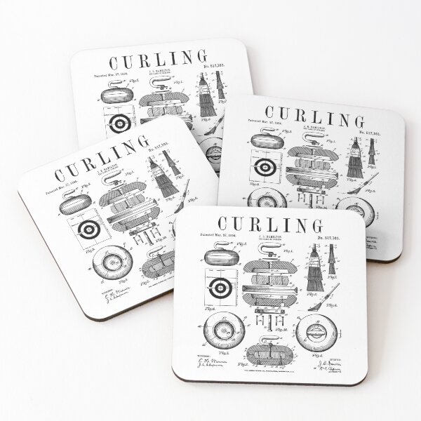 Artikelvorschau, Curling Stone Player Curler Wintersport Vintage Patent entworfen und verkauft von GrandeDuc.