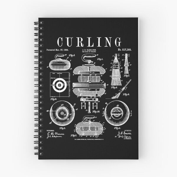 Item preview, Curling Stone Player Curler Winter Sports Vintage Patent designed and sold by GrandeDuc.