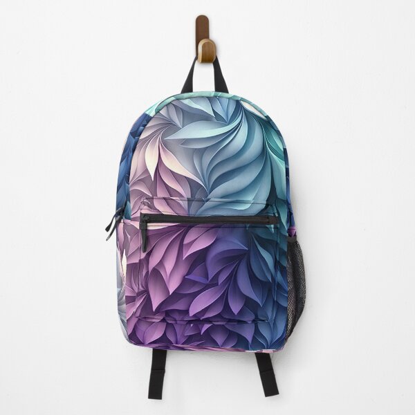 Item preview, Spectral Leaves - Blue and Purple Abstract Foliage Design designed and sold by PaintbrushPlace.