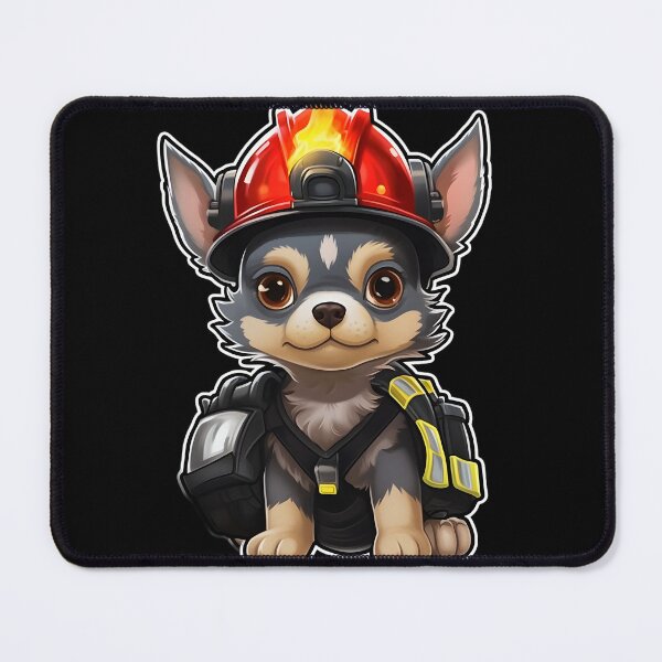 Item preview, Firefighter Chihuahua designed and sold by CUTEDOGGIEZ.