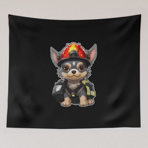 Item preview, Firefighter Chihuahua designed and sold by CUTEDOGGIEZ.