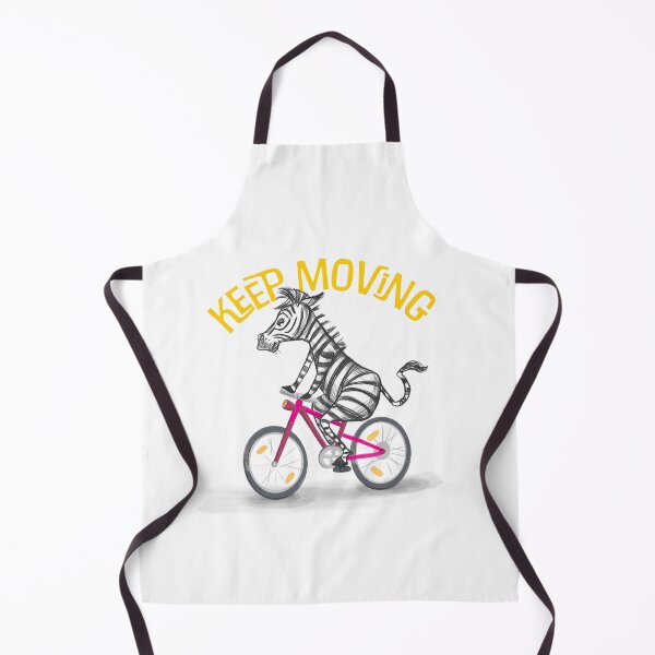 Aperçu de l'œuvre Keep Moving - zèbre sur un vélo créée et vendue par Sarah Burghardt.