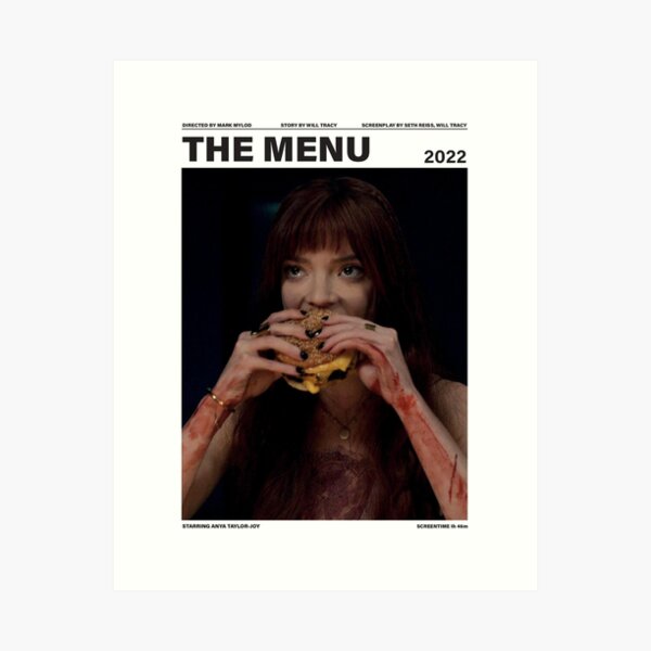 Item preview, THE MENU // movie poster blurred minimal designed and sold by 33ll.