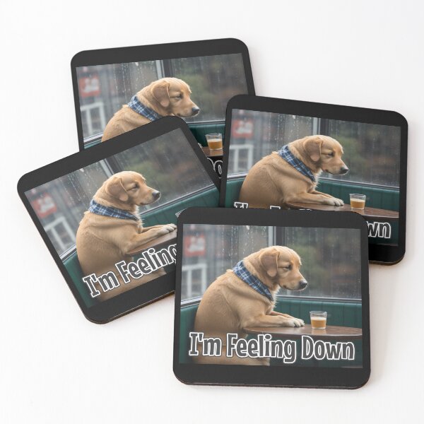 Item preview, AI-Generated Dog 01 "I'm feeling down" designed and sold by Cliff-Qi.