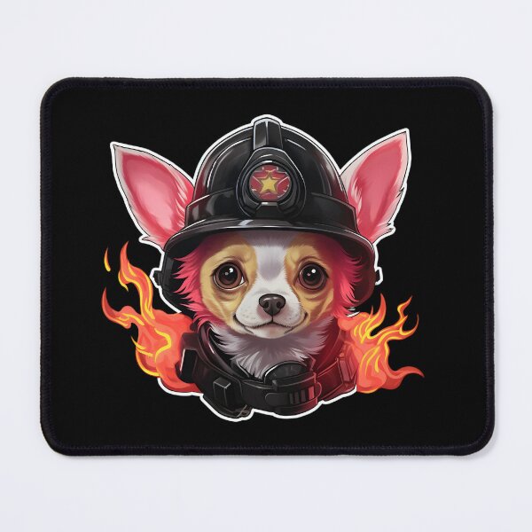 Item preview, Firefighter Mexican Dwarf Puppy designed and sold by CUTEDOGGIEZ.