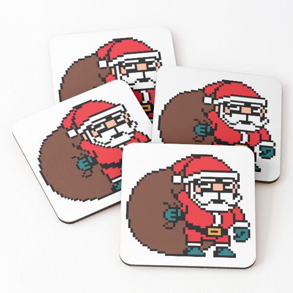 Item preview, Santa Claus Pixel Art designed and sold by hobbybox.