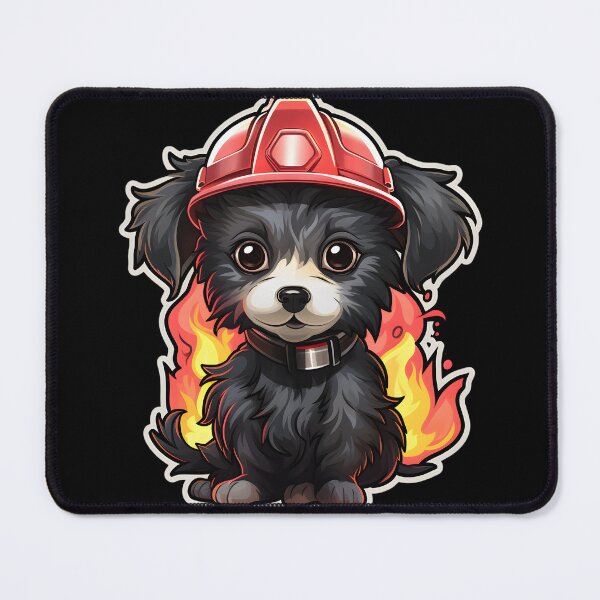 Item preview, Firefighter Chinese Crested designed and sold by CUTEDOGGIEZ.