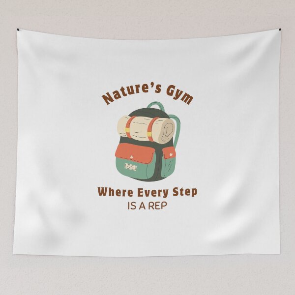 Item preview, Nature's gym camping hiking designed and sold by BreadnButter97.