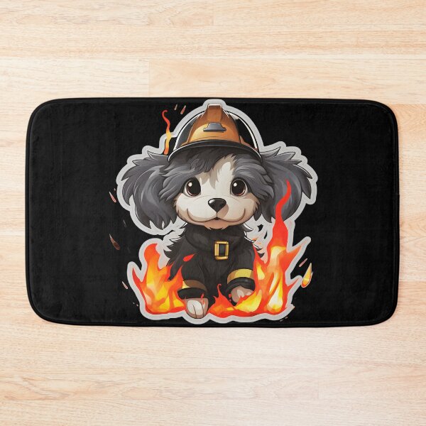 Item preview, Firefighter Crested Puppy designed and sold by CUTEDOGGIEZ.