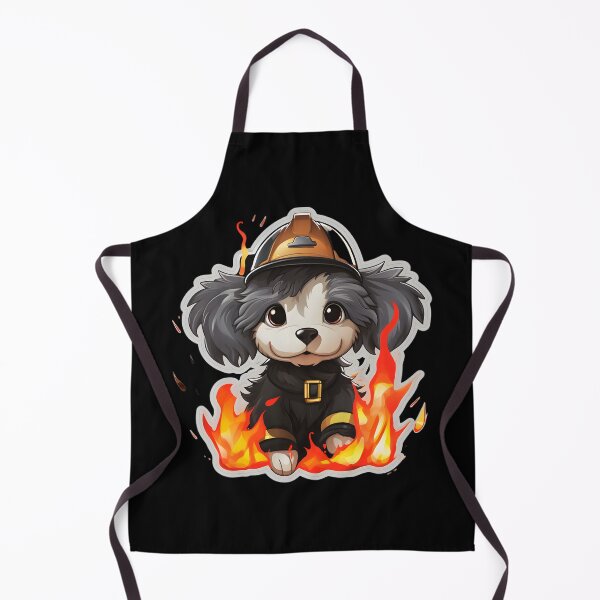 Item preview, Firefighter Crested Puppy designed and sold by CUTEDOGGIEZ.