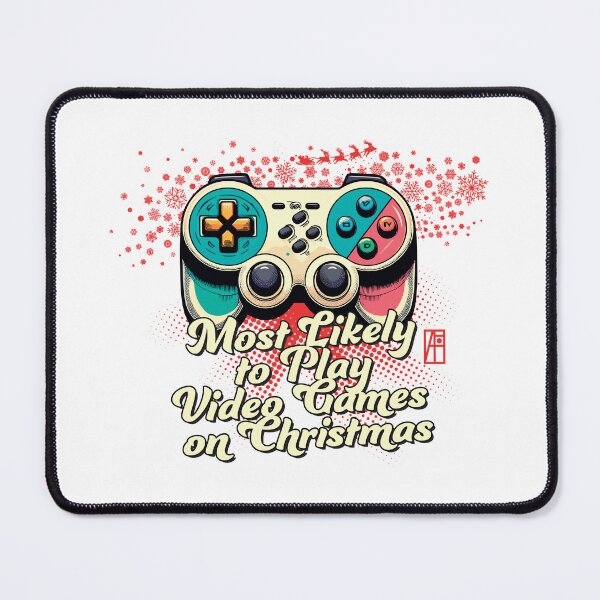 Item preview, Most Likely to Play Video Games on Christmas - Gaming Passion - Funny Christmas designed and sold by ArtProjectShop.