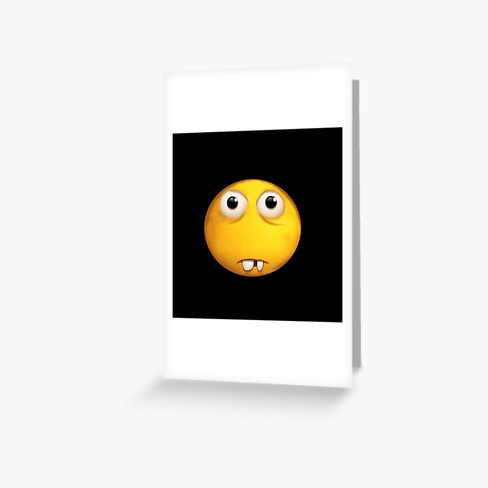 Buck tooth Emoji Realization - Meme Designed | Greeting Card