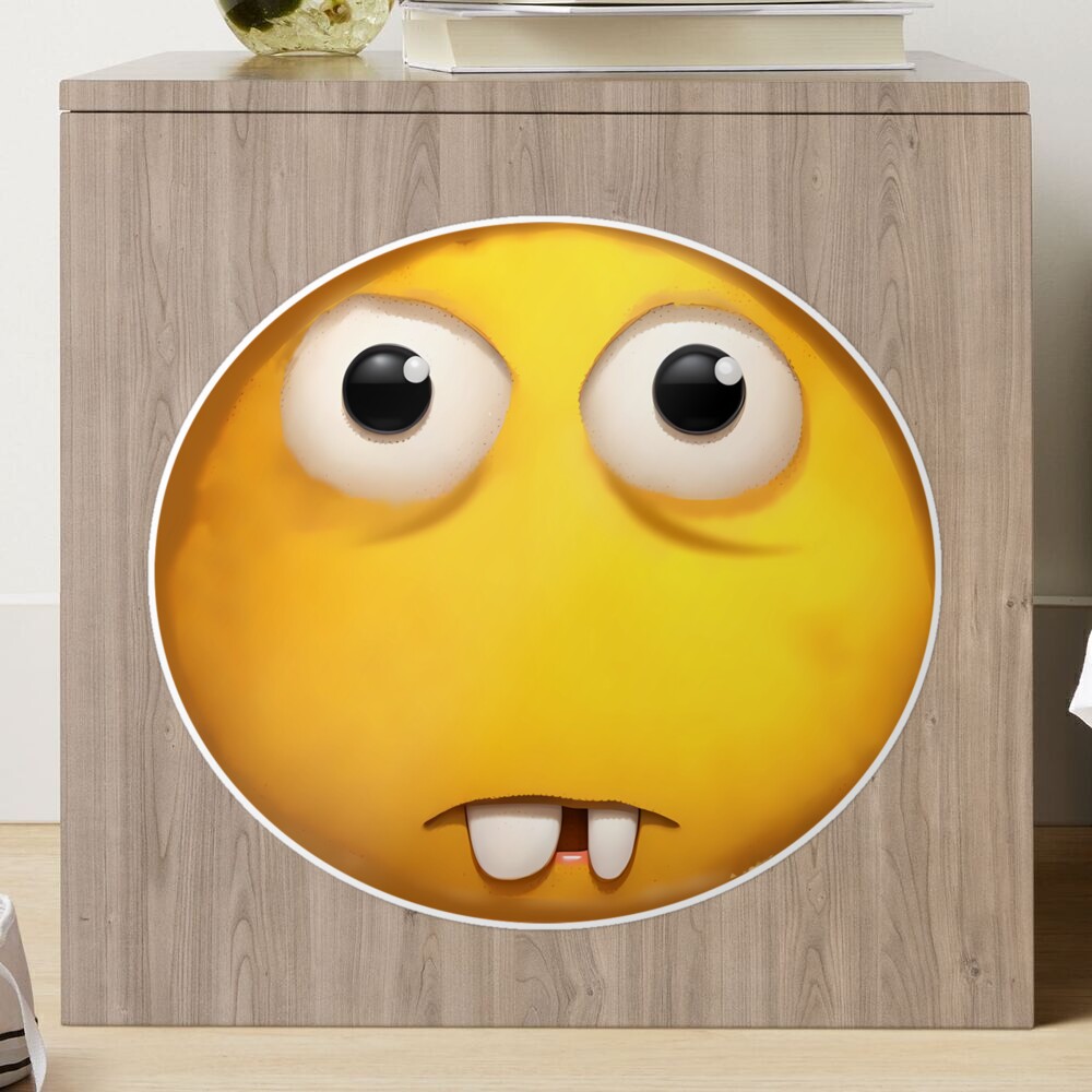 Buck tooth Emoji Realization - Meme Designed Sticker for Sale by TyxShop  | Redbubble