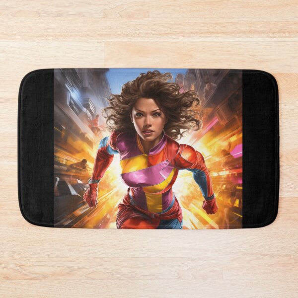 Artikelvorschau, Velocity Vixen – Superheroine Speed Art Print entworfen und verkauft von SmartDesignByBB.