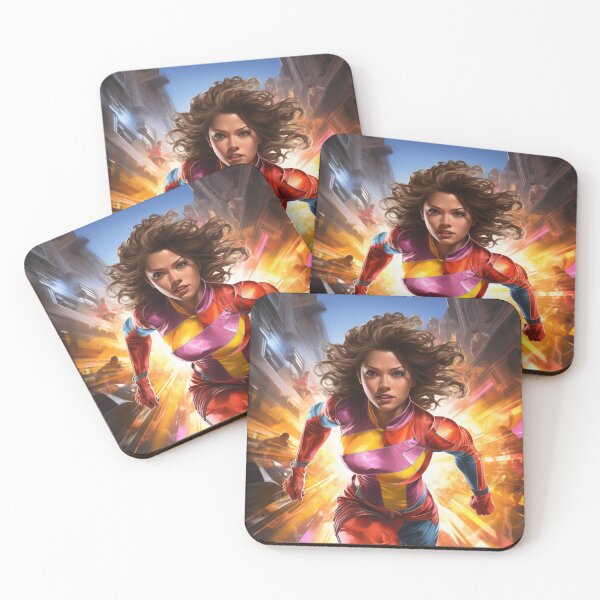 Item preview, Velocity Vixen – Superheroine Speed Art Print designed and sold by SmartDesignByBB.