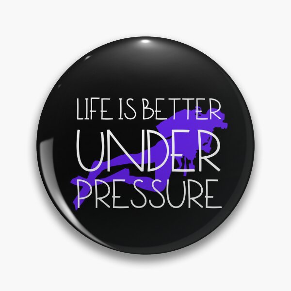 Item preview, "life is better under pressure" funny text for diving lover designed and sold by in-leggings.