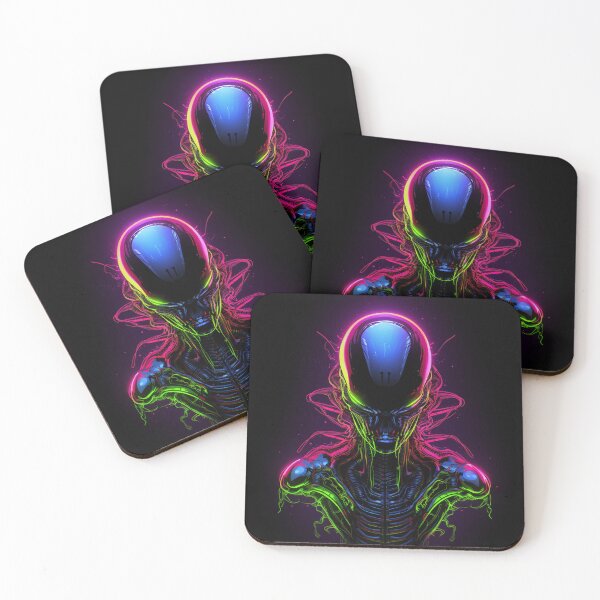 Item preview, Alien Neon Art 7 designed and sold by AstroRisq.