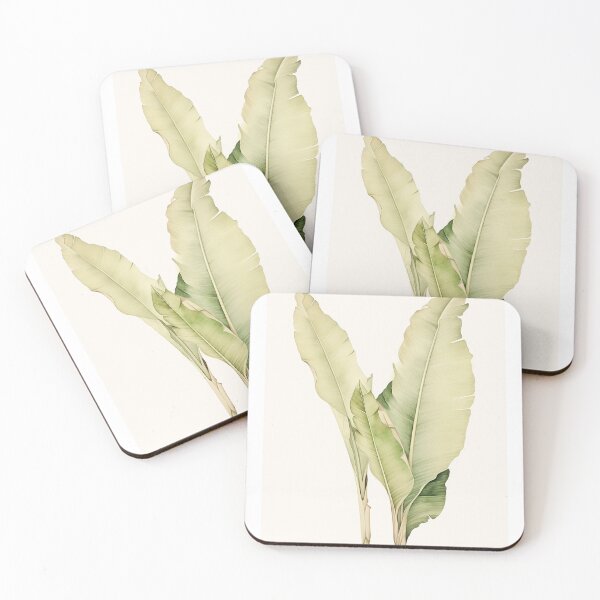 Item preview, Banana leaves vintage botanical art designed and sold by Liana-art.