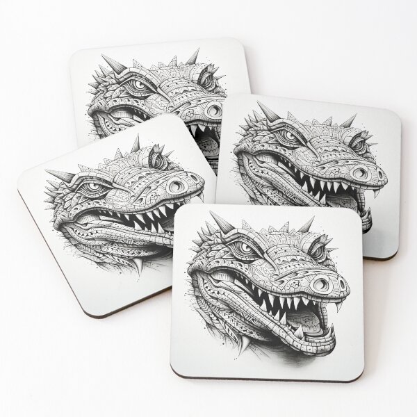 Item preview, Aztec Crocodile Sketch designed and sold by AstroRisq.