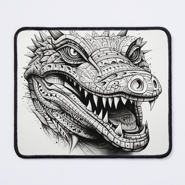Item preview, Aztec Crocodile Sketch designed and sold by AstroRisq.