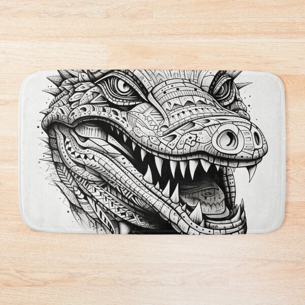Item preview, Aztec Crocodile Sketch designed and sold by AstroRisq.