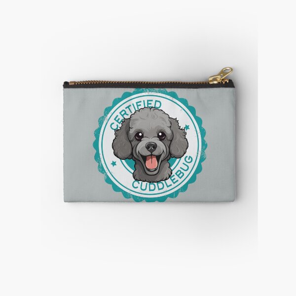 Item preview, Poodle -  Gray colored - 'Certified Cuddlebug' designed and sold by wotsthis.