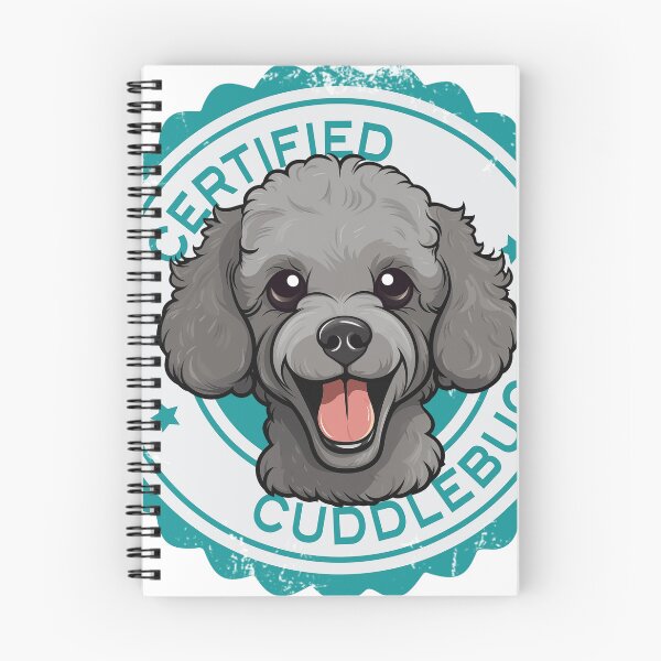 Item preview, Poodle -  Gray colored - 'Certified Cuddlebug' designed and sold by wotsthis.