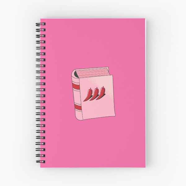 Item preview, Pink red chili hot pepper spicy book.  designed and sold by VieBelieve.