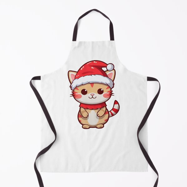 Item preview, CAT WITH CHRISTMAS HAT designed and sold by Animal-Zen.