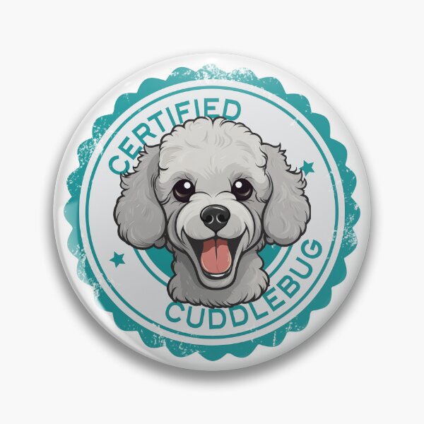 Item preview, Poodle -  White - 'Certified Cuddlebug' designed and sold by wotsthis.