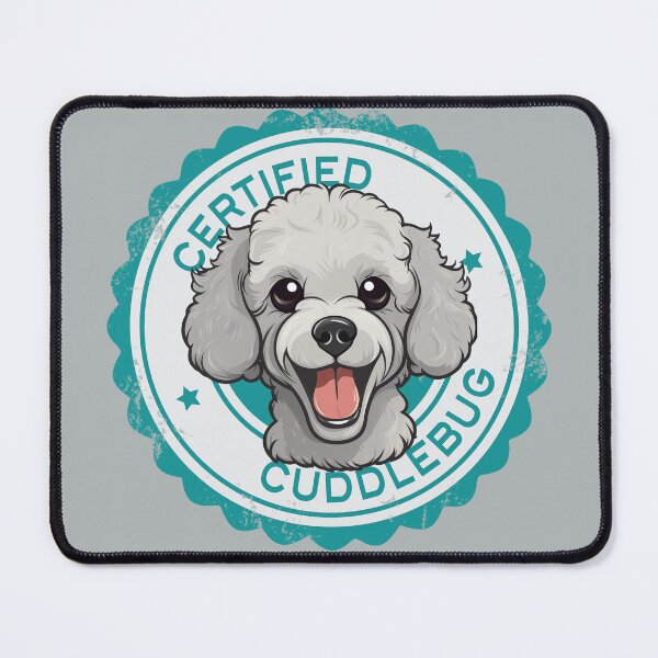 Item preview, Poodle -  White - 'Certified Cuddlebug' designed and sold by wotsthis.