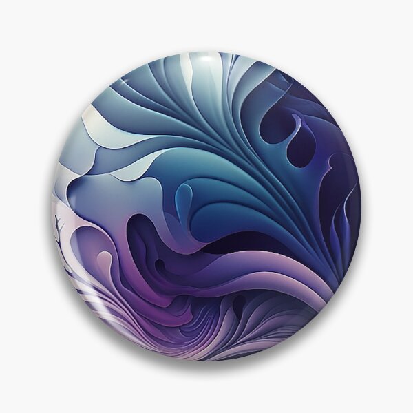 Item preview, Dreamy Watercolor Tranquility - Blue & Purple Gradient Abstract designed and sold by PaintbrushPlace.