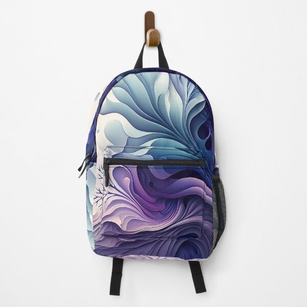 Item preview, Dreamy Watercolor Tranquility - Blue & Purple Gradient Abstract designed and sold by PaintbrushPlace.