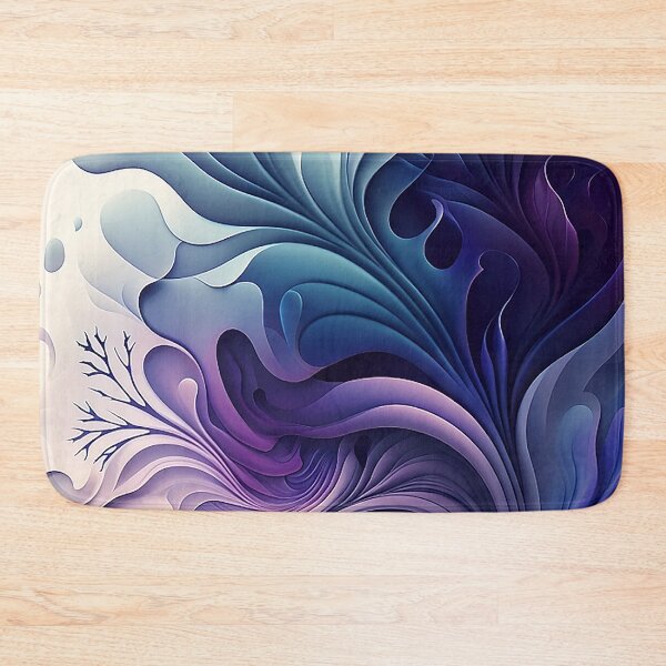 Item preview, Dreamy Watercolor Tranquility - Blue & Purple Gradient Abstract designed and sold by PaintbrushPlace.