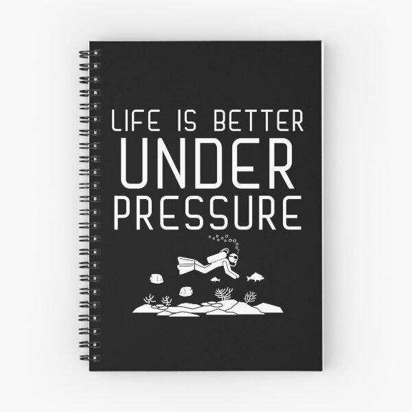 Item preview, "life is better under pressure" funny text for diving lover designed and sold by in-leggings.