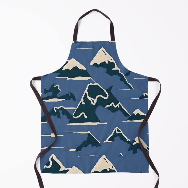 Item preview, Seamless minimalist snowy mountain pattern designed and sold by ChataMaroon.