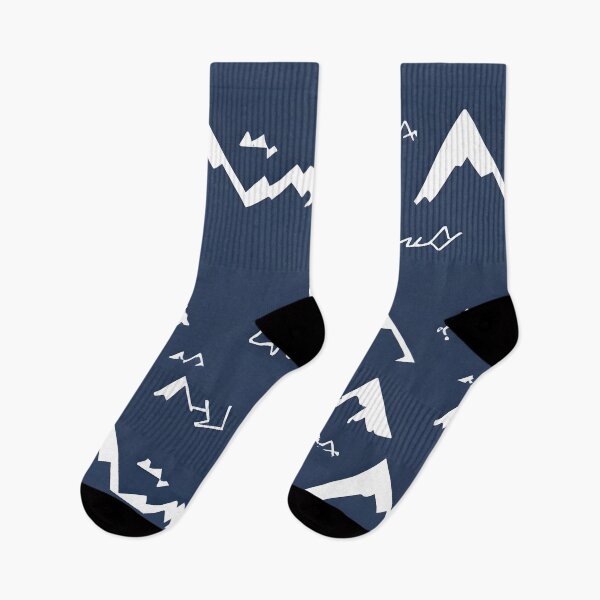 Item preview, Seamless minimalist snowy mountain pattern designed and sold by ChataMaroon.