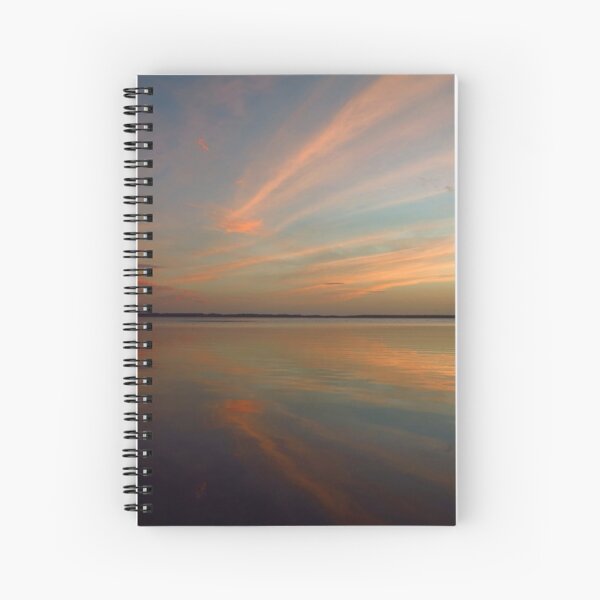 Swirly Pink Sunset Spiral Notebook