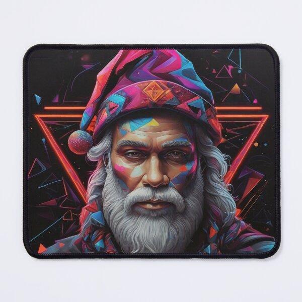 Item preview, geometric santa designed and sold by AxelBrook.
