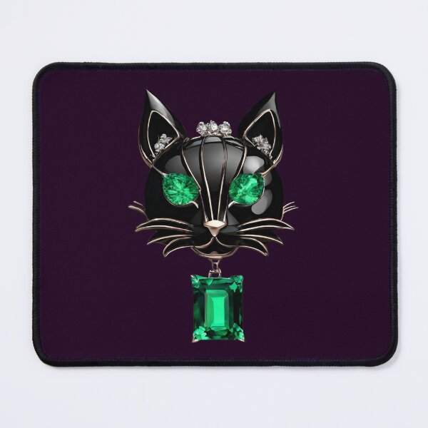 Item preview, Beautiful Kitty Cat with Emerald eyes and a Pendant designed and sold by Aquillashop.