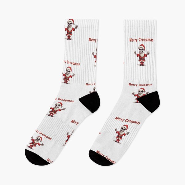 Item preview, Merry Creepmas skeleton funny Christmas designed and sold by JonnyDesigns.