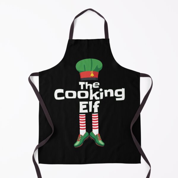 Item preview, Culinary Magic - The Cooking Elf Apron Design designed and sold by Sir Meow Meow.