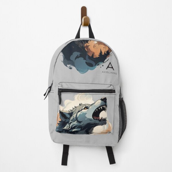 Item preview, Gray wolf in abstract sunset, Akelarre designed and sold by AkelarreDesigns.